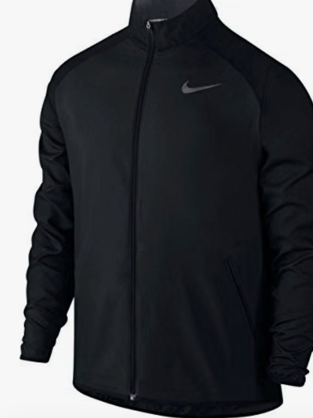 Nike Black Men's Lightweight Full-Zip Performance Jacket